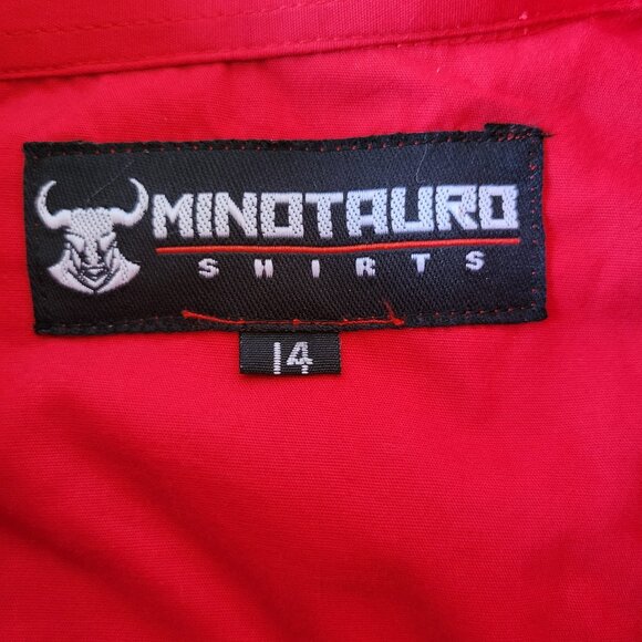 Minotauro Western Wear Embroidered Button-down Shirt, Women’s Sz 14, Red/Black - Picture 7 of 10